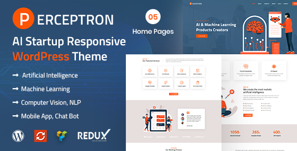 Perceptron - AI Startup WordPress Theme