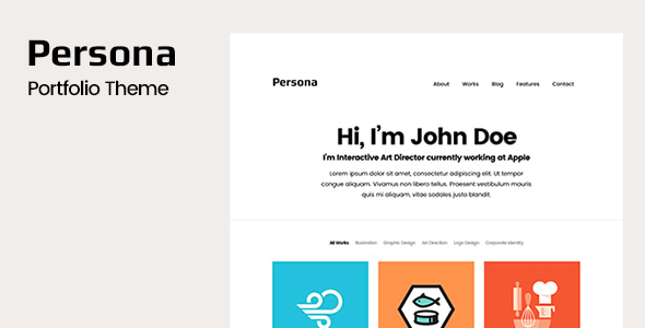 Persona - Portfolio WordPress Theme