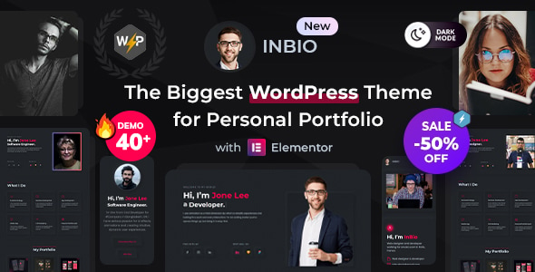 Personal Portfolio Theme | Inbio