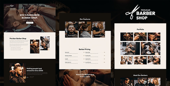 Perukar - Barber WordPress Theme