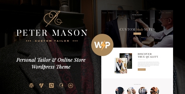 Peter Mason | Custom Tailoring and Clothing Store WordPress Theme