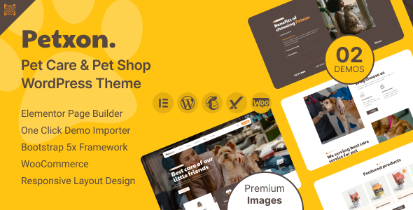 Petxon - Pet Care & Pet Shop WordPress Theme