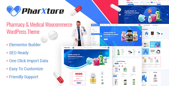 Pharxtore - Pharmacy & Medical  Woocommerce WordPress Theme