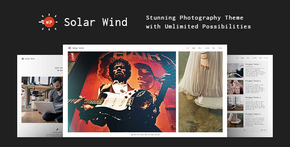 Photography WordPress Theme - SolarWind