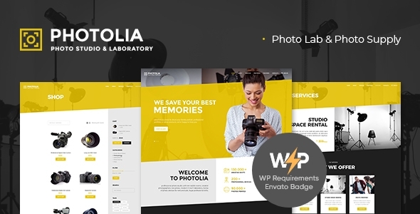 Photolia | Photo Company & Supply Store WordPress Theme