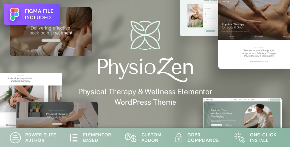 PhysioZen - Chiropractor & Physiotherapy Wellness WordPress Theme