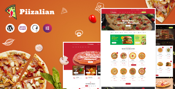 Piizalian - Fast Food Restaurant WordPress Theme