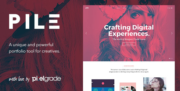 PILE - An Uncoventional WordPress Portfolio Theme