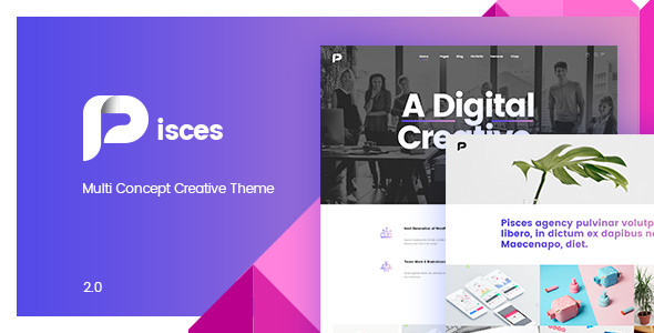 Pisces - Multi Concept Creative WordPress Theme