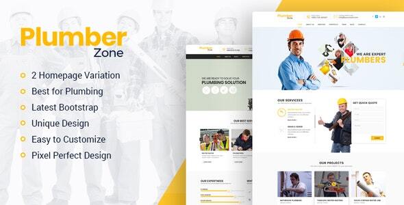 Plumber Zone - Plumbing, Repair & Construction WordPress Theme