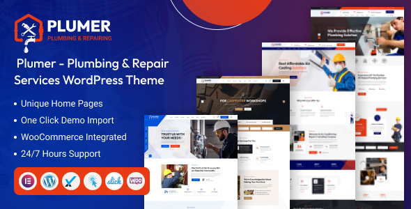 Plumer - Plumbing & Repair Services WordPress Theme