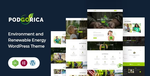 Podgorica - Environment and Renewable Energy WordPress Theme