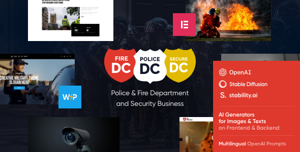 Police Department - Fire & Security WordPress Theme