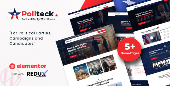 Politeck - Political Party WordPress Theme