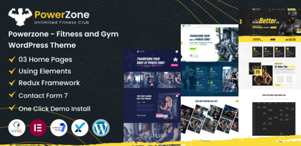 PowerZone - Fitness and Gym WordPress Theme