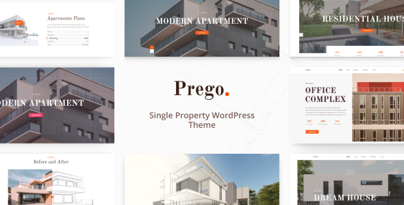 Prego - Single Property WordPress Theme