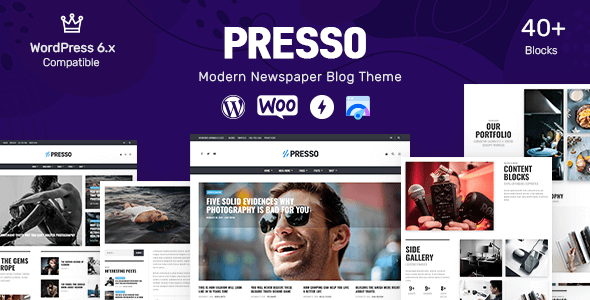 PRESSO - Modern Magazine / Newspaper / Viral Theme