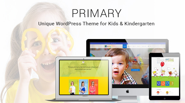 Primary -  Kids and School WordPress Theme | Education Material Design WP