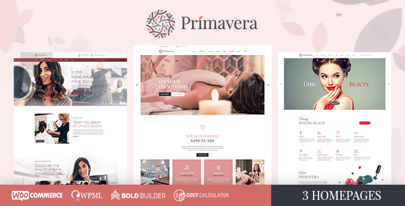 Primavera - Beauty Salon & Hairdresser WordPress Theme