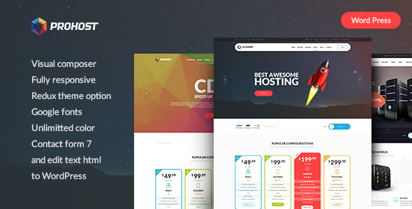 ProHost - Power Pack Hosting WordPress Theme