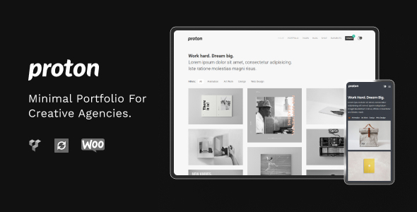 Proton - Minimal WordPress Portfolio Theme