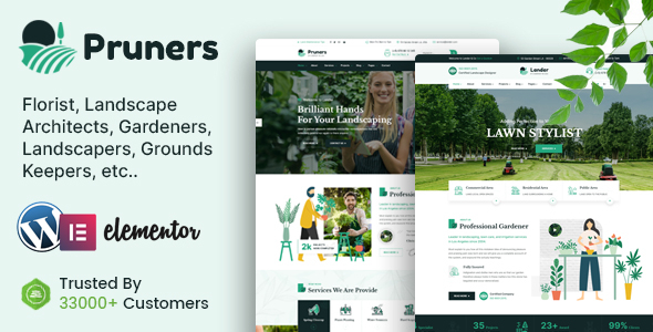 Pruners - Garden Landscaper WordPress Theme