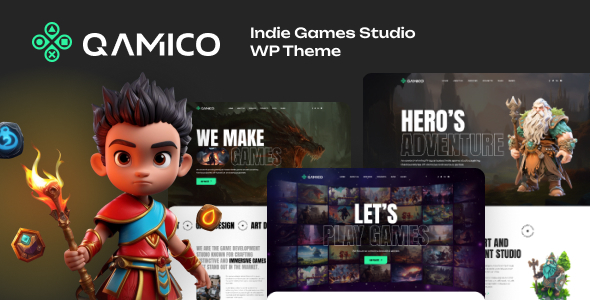 Qamico - Indie Games Studio WordPress Theme