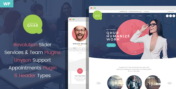 Qhab - Сoworking and Office Space WordPress Theme