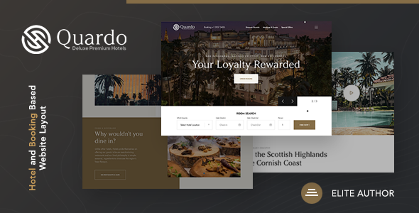 Quardo | Deluxe Hotels WordPress Theme