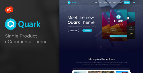 Quark - Single Product eCommerce WordPress Theme