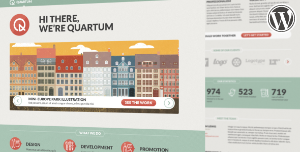 Quartum Responsive Portfolio WP Theme