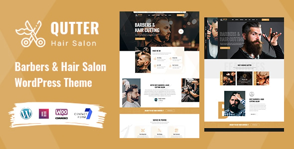 Qutter - Barber & Hair Salon WordPress Theme