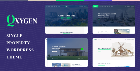 Qxygen - Single Property WordPress Theme