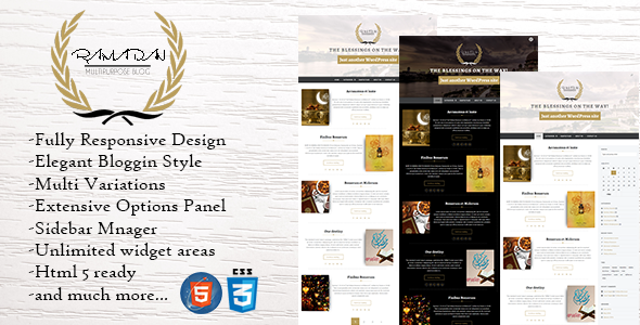 Ramadan - Dynamic WordPress Theme