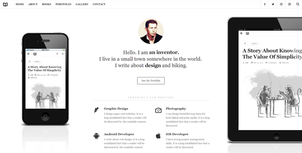 Readme - A Readable WordPress Theme