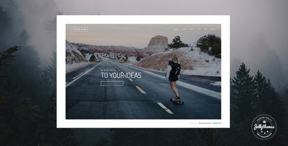 Rebirth - Freelance & Agency Portfolio WordPress Theme