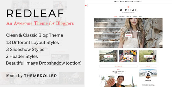 Redleaf - A Clean Blog & Magazine WordPress Theme