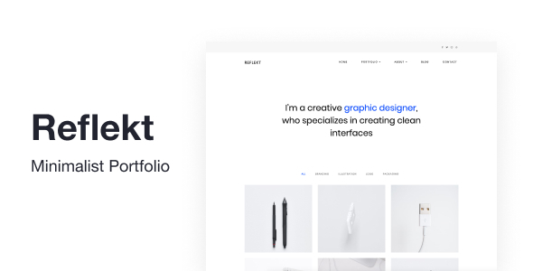 Reflekt - Minimalist Portfolio Theme