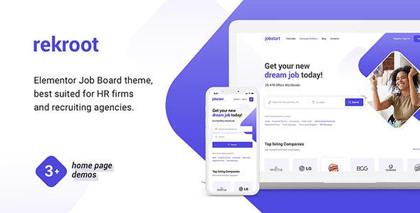 Rekroot - Recruitment Agency Elementor WordPress Theme