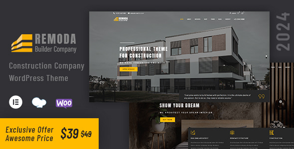 Remoda - Construction WordPress Theme