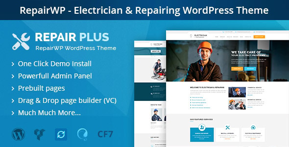 RepairWP - Electronices, Mobile & Computer Repairing WordPress Theme