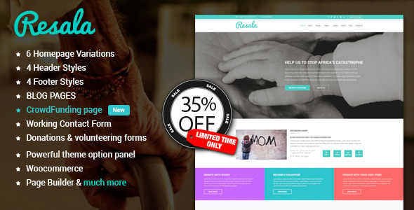 Resala WordPress theme