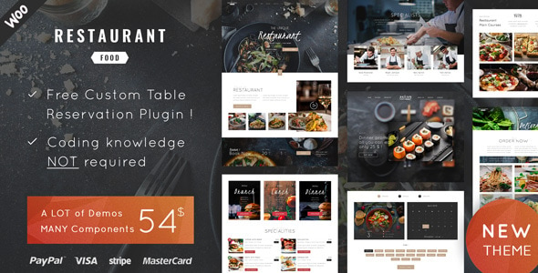 Restaurant Food - WordPress Theme