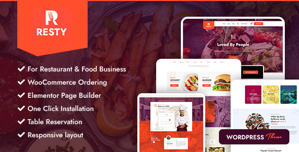 Resty - Restaurant WooCommerce WordPress Theme