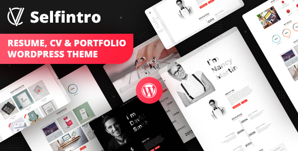 Resume, CV & Portfolio WordPress Theme