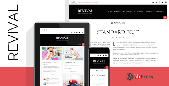 Revival - Modern Magazine & Blog WordPress Theme