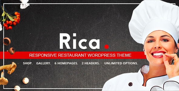 Rica - Responsive Restaurant WordPress Theme