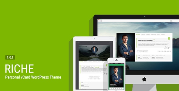 Riche - Personal vCard WordPress Theme