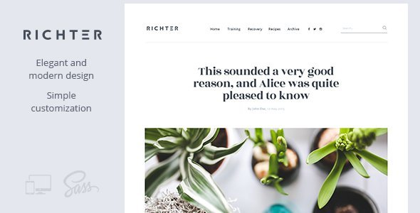 Richter – Creative WordPress Blog Theme