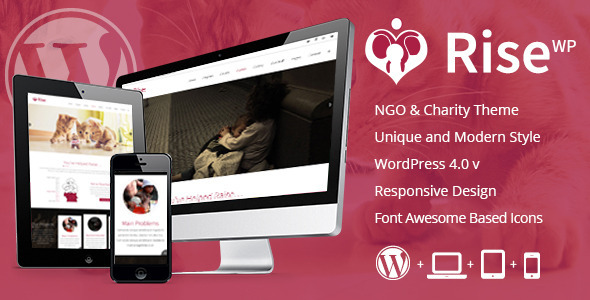 Rise - NGO and Charity Responsive Wordpress Theme